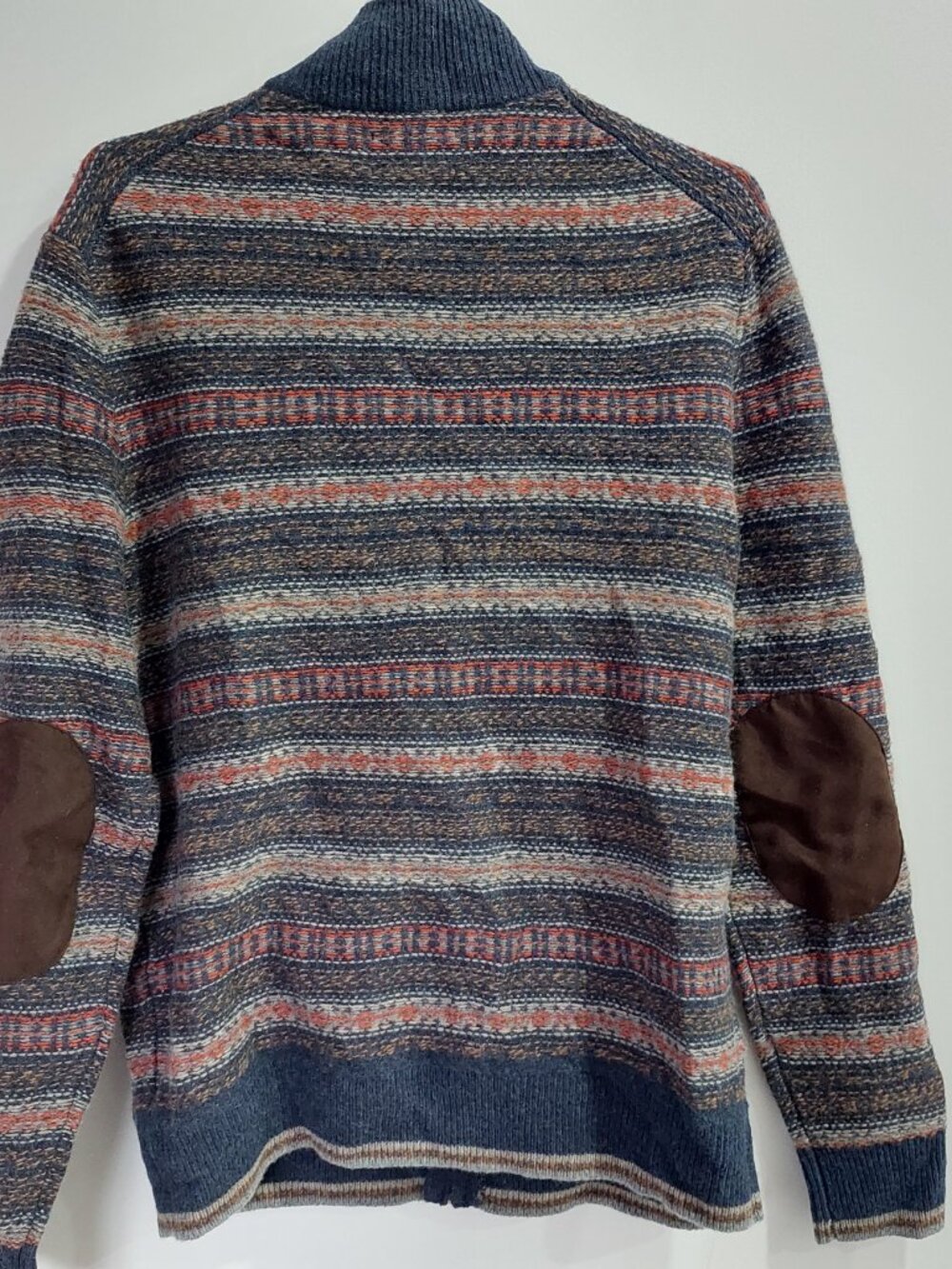 Black Brown 1826 Men's Sz M Lambswool Cardigan Sweater Grandpa Core